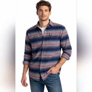 Original Penguin Striped Button Front Shirt XL